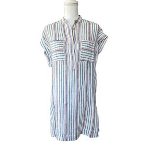 Warm Dress Cover Up Size‎ 0 Oversized 100% Linen Shirt Dress